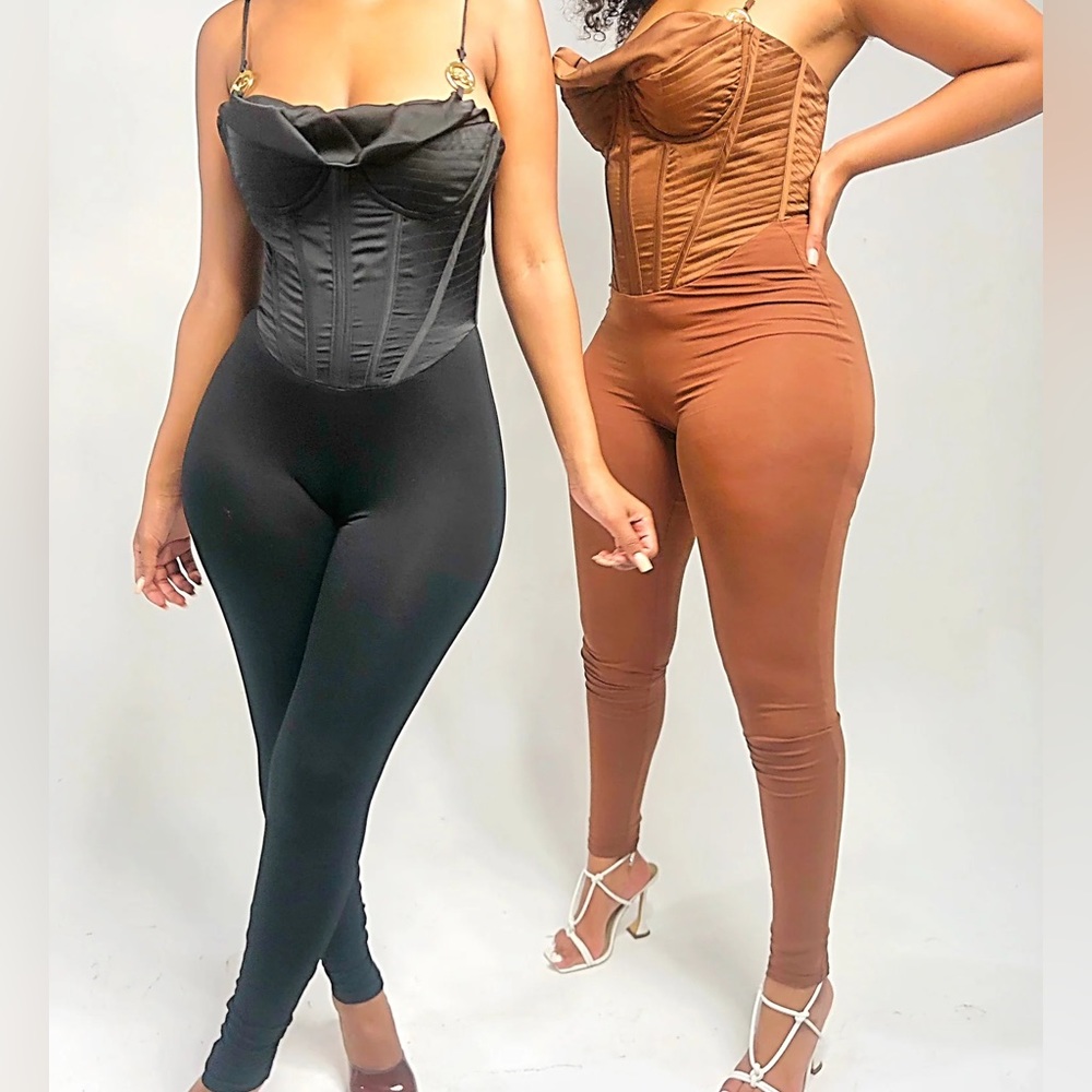 Bad Society Club corset jumpsuit